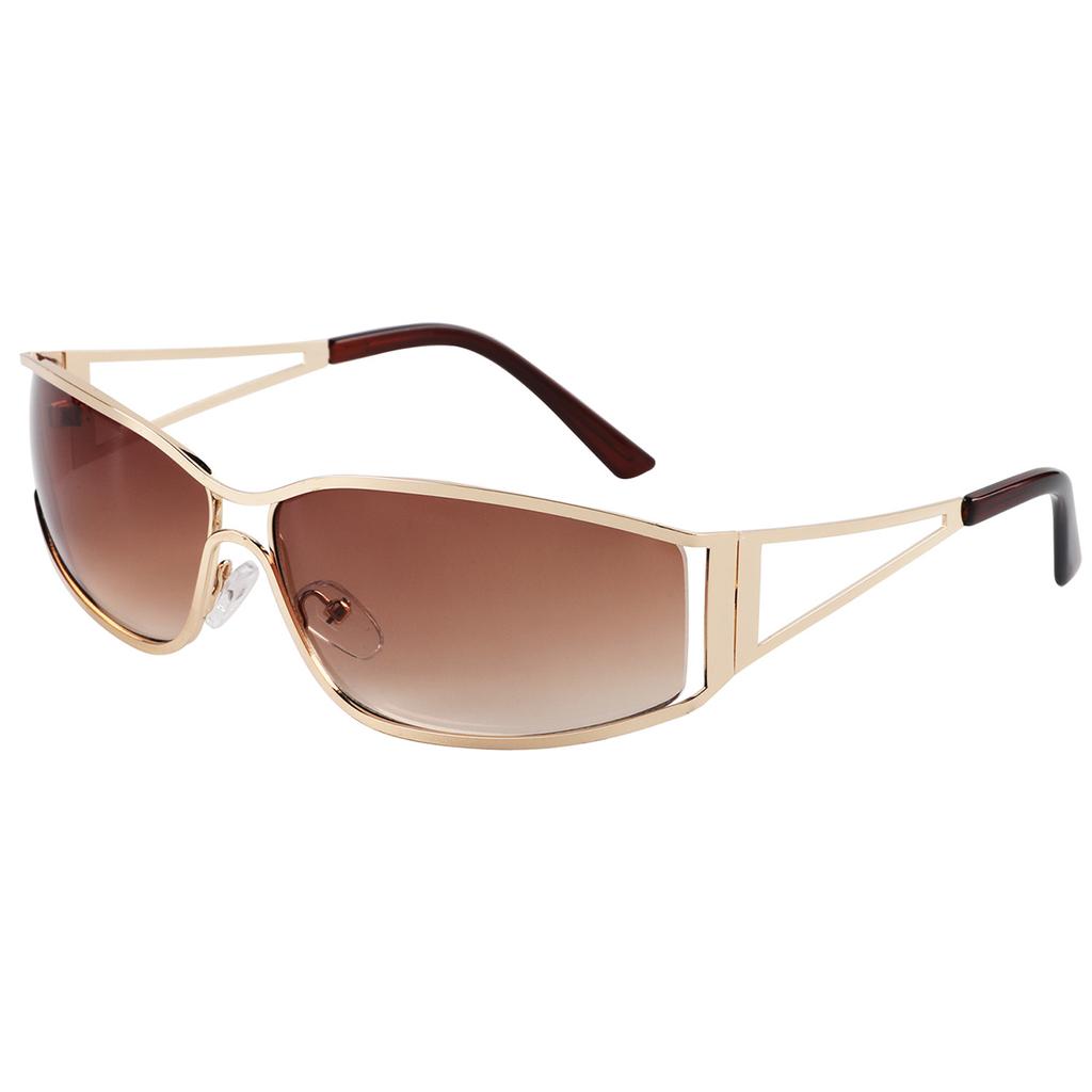 Fashion Women'S Sunglasses  Sun Glasses For Women Metal Frame Trendy Classic Vintage Style Eyeglass For Travel Shopping Uv400