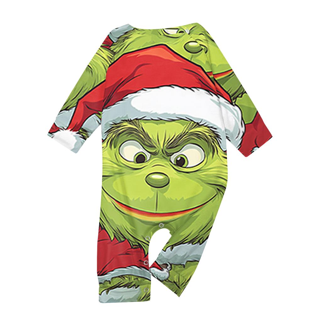 Christmas Print Family Outfit Long Sleeve Top + Pants Set Family Outfit