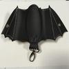Zipper Bat Wallet Keychain Coin Purse Leather Bat Keychain Handmade Halloween Bat Pendant  Gifts