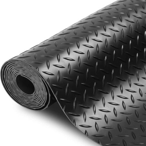 Ybaymy Garage Mat, Garage Floor Mat, Rubber Mat, Light Truck Rubber Mat, 3mm Thick, 1m Wide, 5m Long, Non-Slip Surface, Insulated, Suitable for Parkin