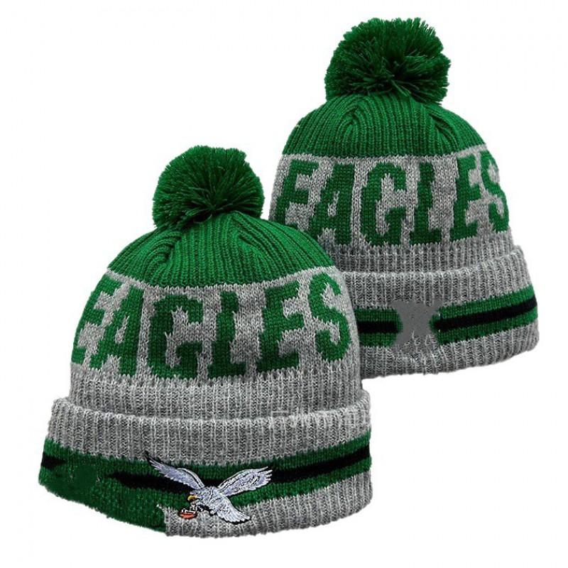 Winter Knit Beanie Team Sports Fans - Warm Wool Blend Cap Eagles 2025 One Size No Brim