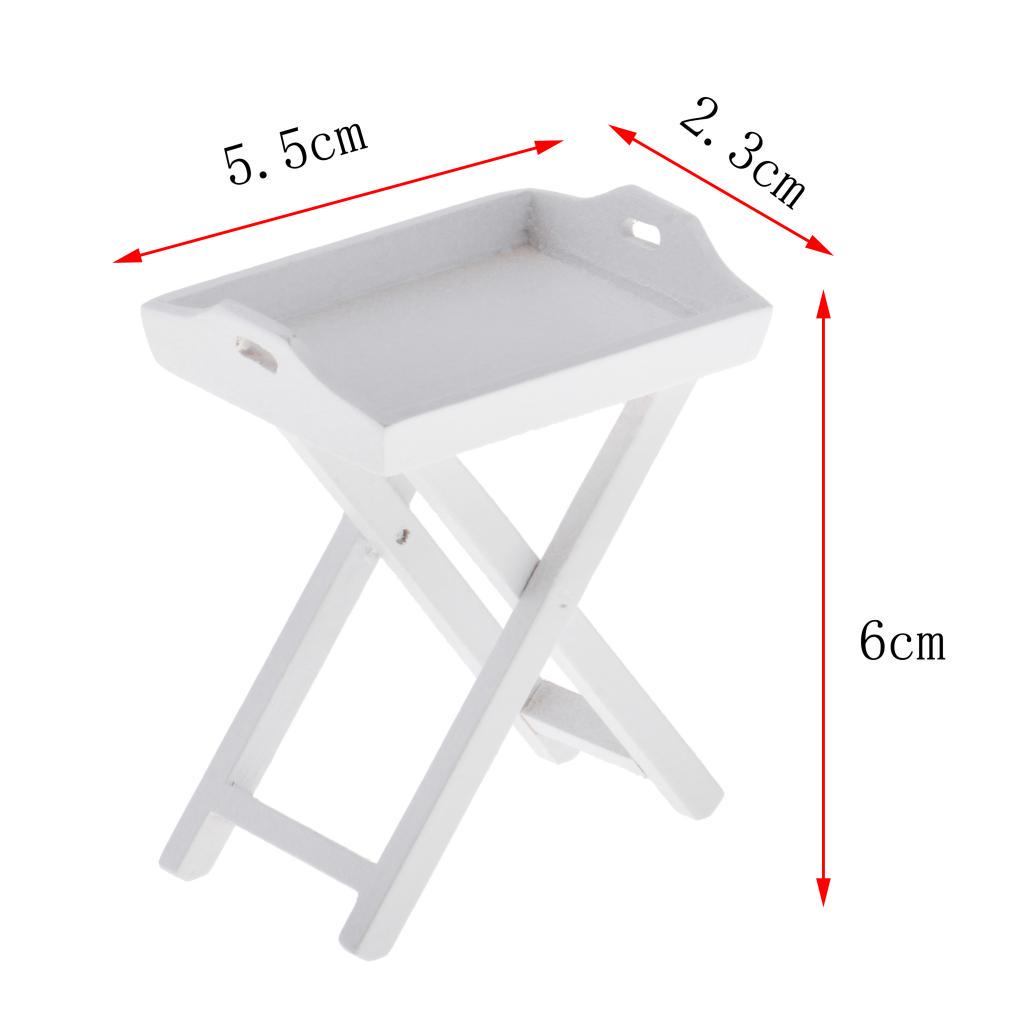 Soapow 1:12 Dollhouse Miniature Furniture Wooden Small Side Table for Dollhouse Decoration Doll House Accessories Gift for Living Room Decoration White Soapow 1:12 Dollhouse Miniature Furniture Wooden Small Side Table for Dollhouse Decoration Doll House Accessories Gift for Living Room Decoration White