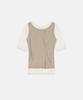 NACHE Folded Layered T-Shirt Ivory