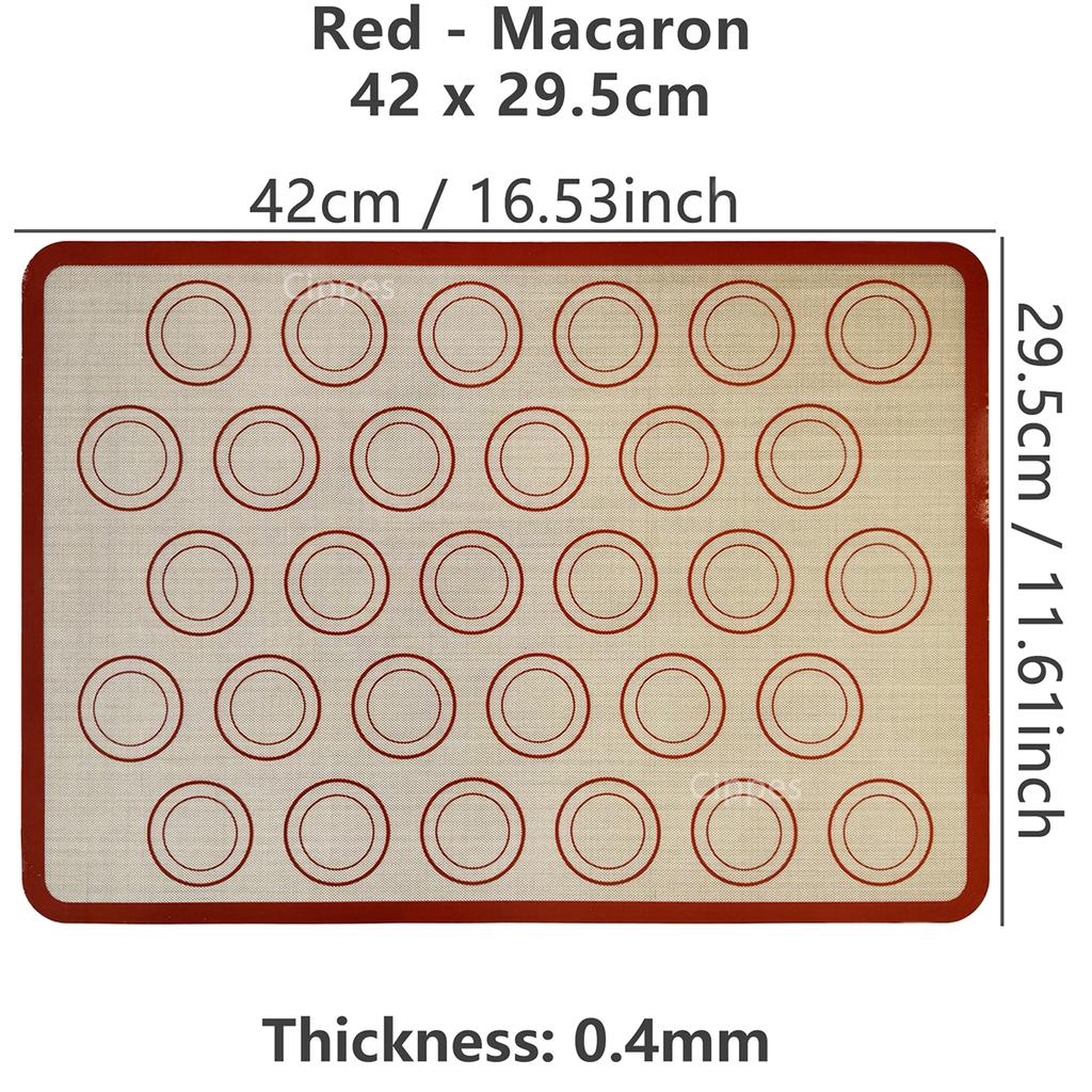 1PC Silicone Baking Mat for Oven Thin 0.4mm Reusable Non Stick Heat Resistant Bakeware Sheets Liner Baking Tools for Cookie 1