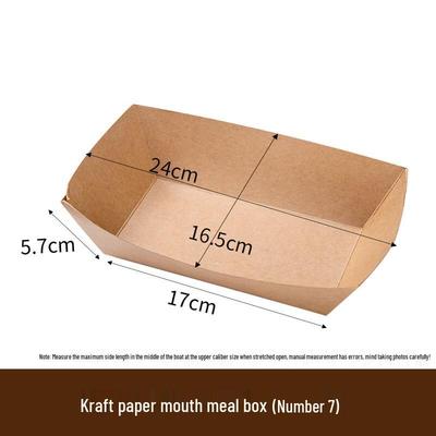 Disposable Kraft Paper Food Trays