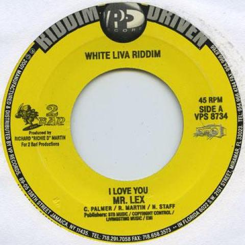 7inch Record MR LEXX (LEXXUS) - I Love You VPS8734 VP 2002 US Reggae, Ska & Dub
