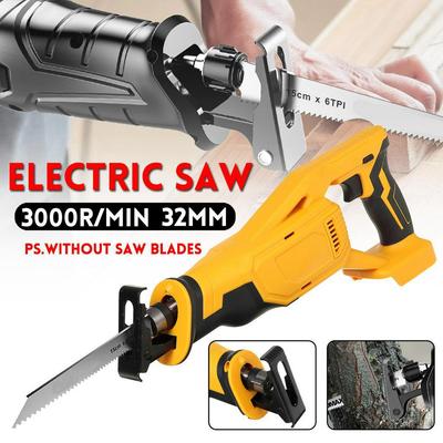Cordless Electric Saw Reciprocating Saw Variable Speed for Wood Metal Cutting DIY Power Saws for 18V/20V Battery