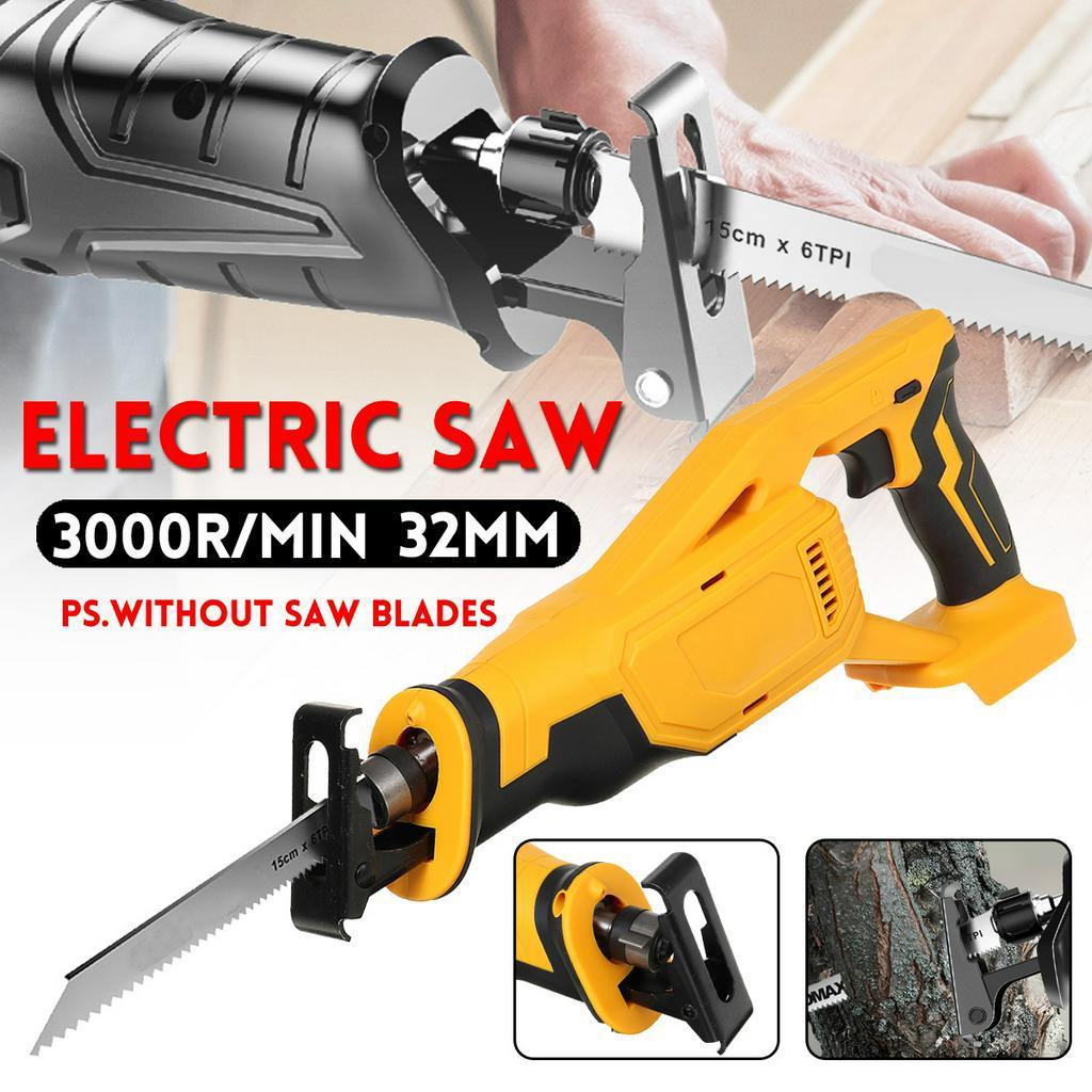 Cordless Electric Saw Reciprocating Saw Variable Speed for Wood Metal Cutting DIY Power Saws for 18V/20V Battery