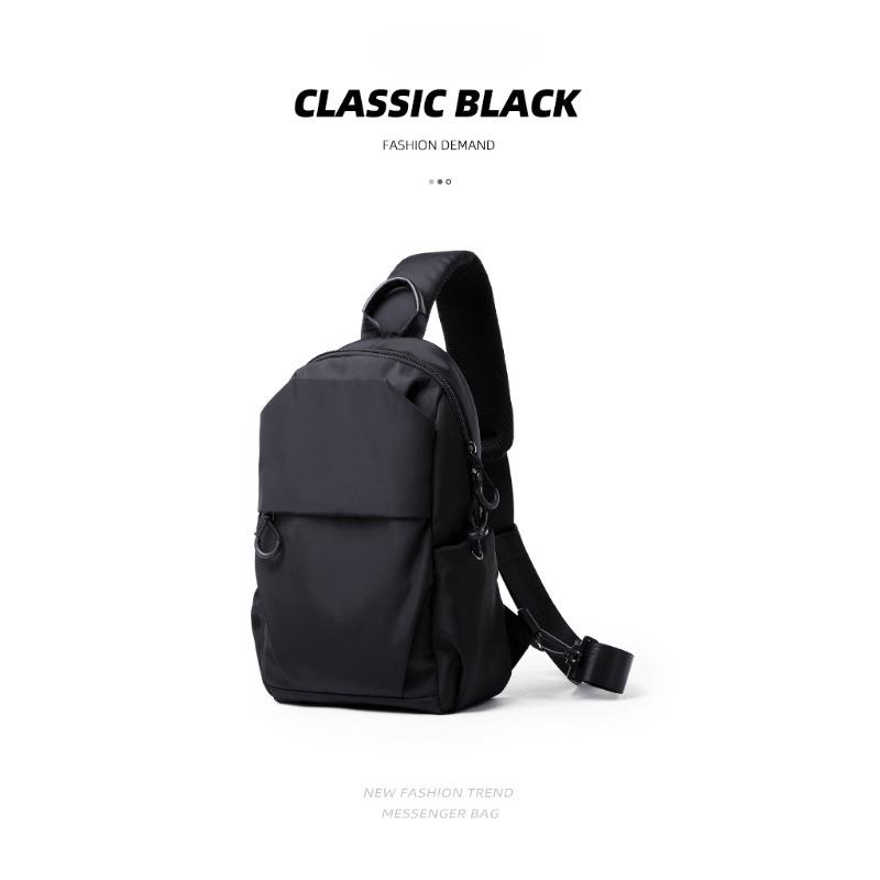 Fashion Trend Chest Bag Men's Fashion Brand Casual Simple Single Shoulder Crossbody Bag Student Backpack Multi-functional Small Body Bag