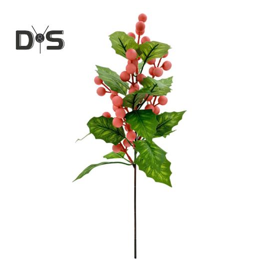 Искусственные розовые ягодные стебли, рождественские красные ягодные палочки, искусственные ягодные ветки для рождественской елки, поделки своими руками, свадебный праздничный домашний декор F