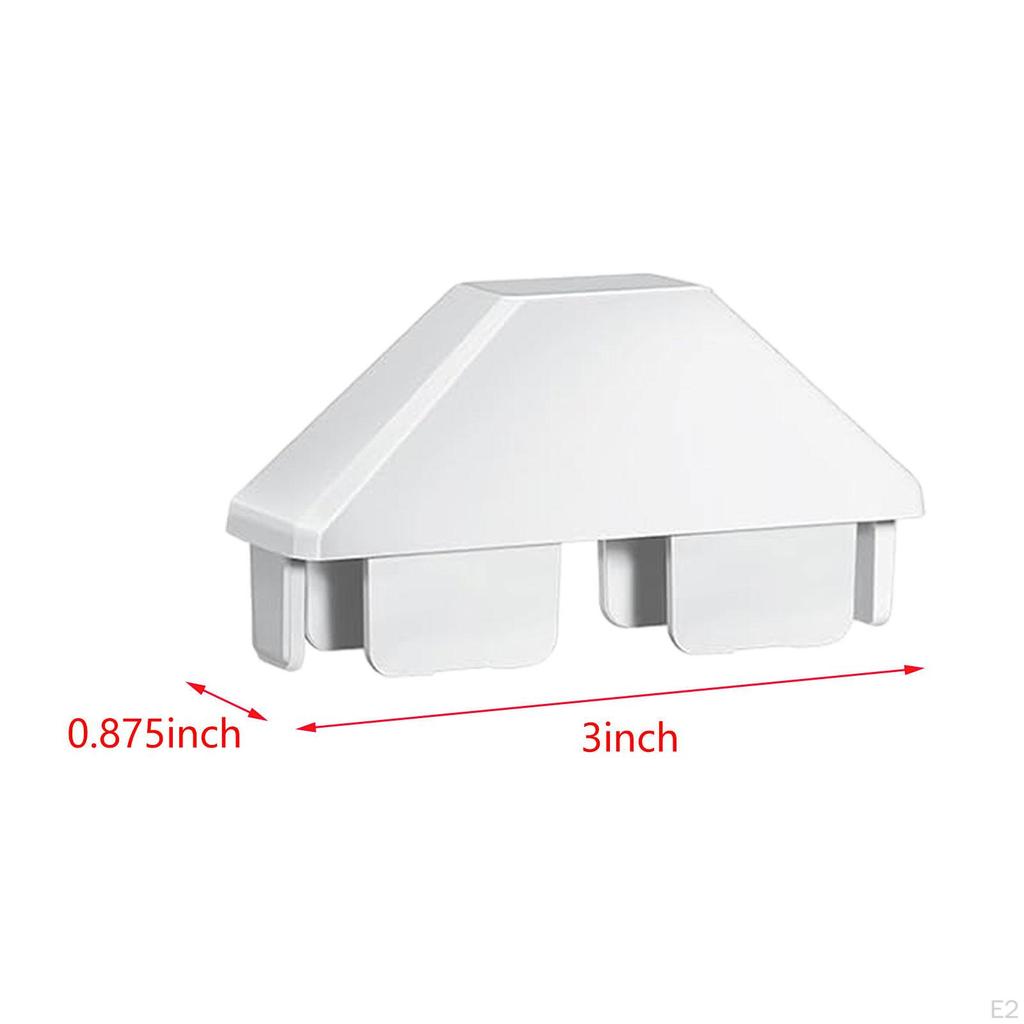 8 Stück Palisade Pfostenkappen Teile, Schützer Geschenke, PVC Hundeohr Dekorativ, Weißer Pfosten für