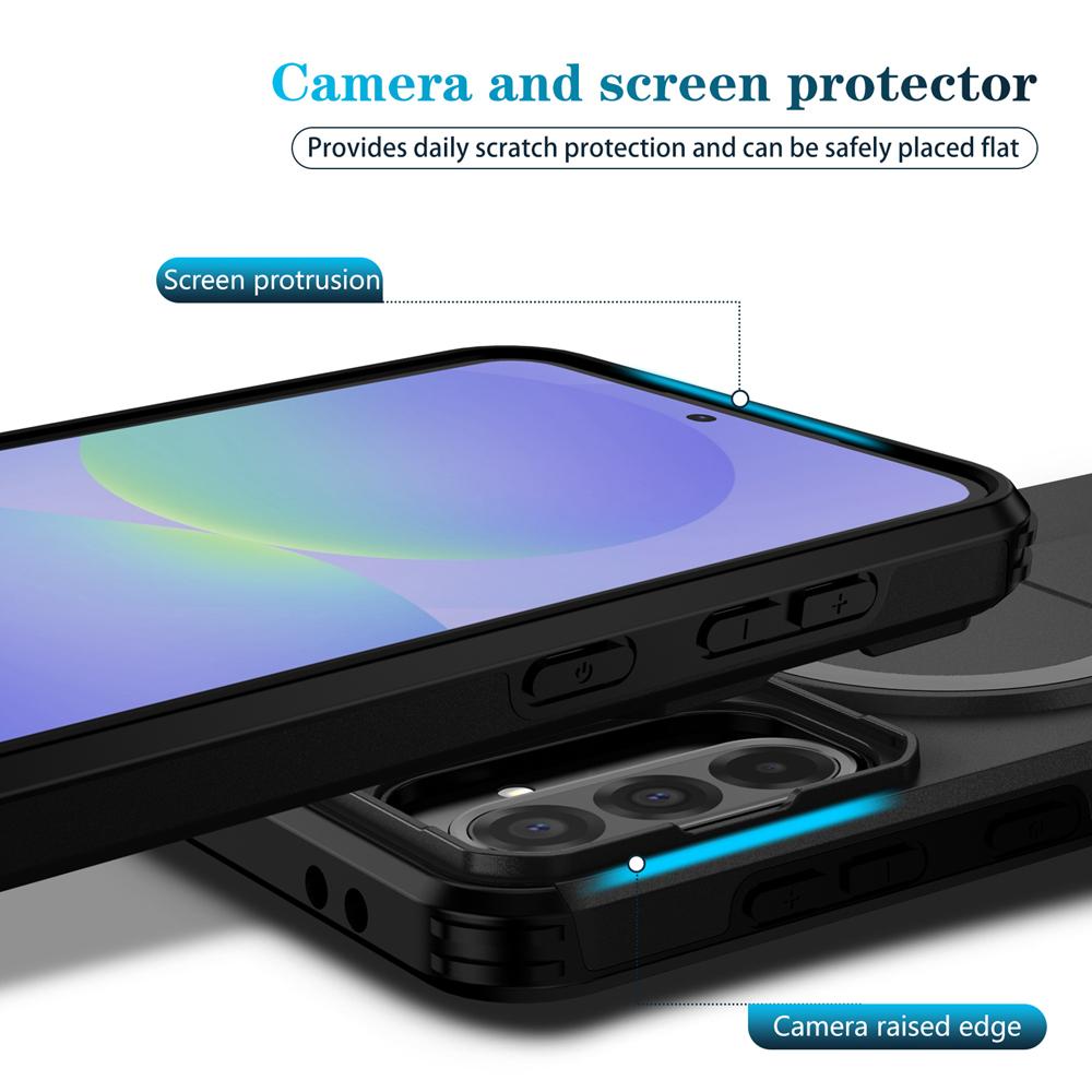 KEYSION Stoßfestes Magnetisches Case für Samsung A56 5G A36 A26 A16 Schiebbarer Kameraschutz Ständer Handyhülle für Galaxy A17 5G