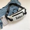 Men's Letter Print Chest Bag Women's Waist Bag Student Sports Crossbody Mobile Phone Bag