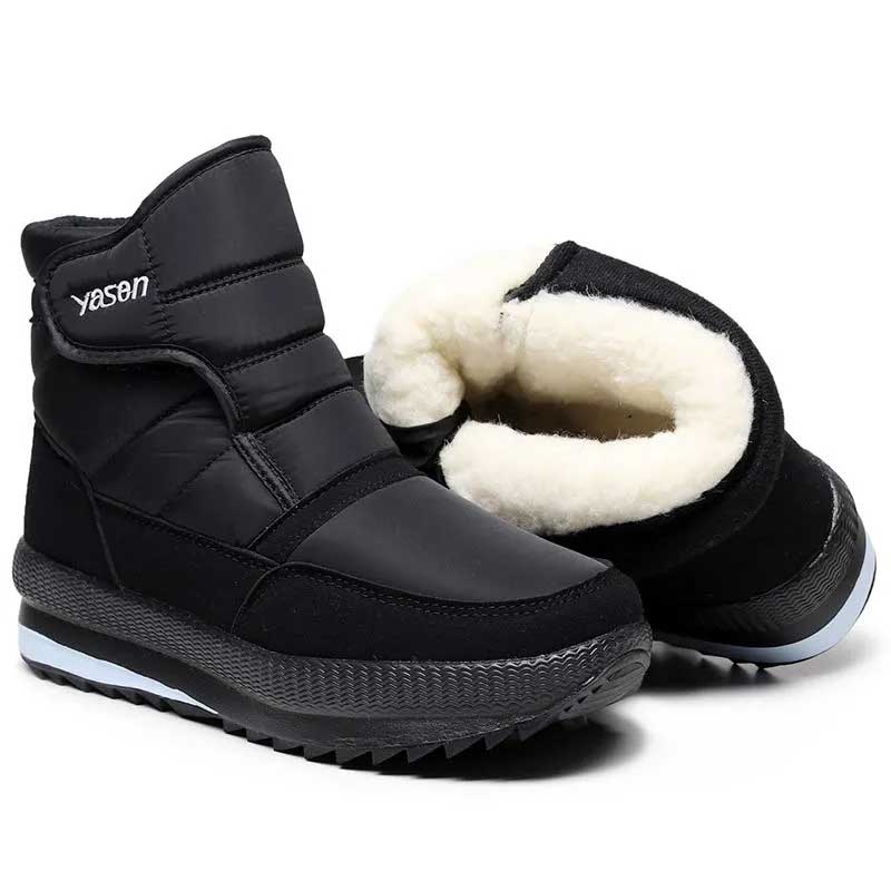 

Плюс бархатная хлопковая обувь, мужская нескользящая теплая обувь с высокими трубками, непромокаемые теплые зимние ботинки, мужские хлопковые ботинки 43