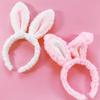 Soft Headband with Bunny Ears Plush Animal Hair Hoop Fluffy Easter Christmas Cosplay Cartoon Theme Party Costume