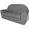 VidaXL Chaise longue pliable pour enfants Gris