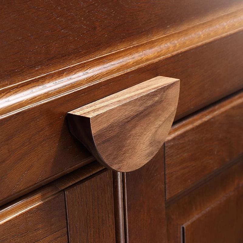 Rustic Style Wood Furniture Pulls Easy To Install Cabinet Handles for Kitchen Wardrobe Closet Drawer Farmhouse Renovation
