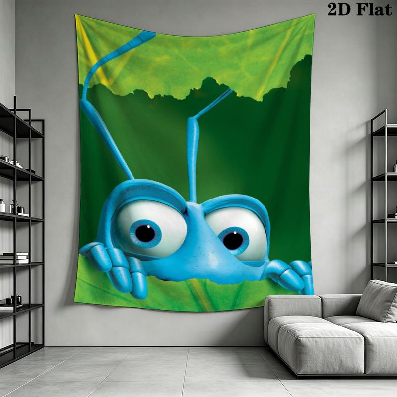 A Bug's Life Wall Tapestry Aesthetic Wall Hanging Printed Fabric Blanket Decorative Tapestries for Bedroom Living Room Home Decor