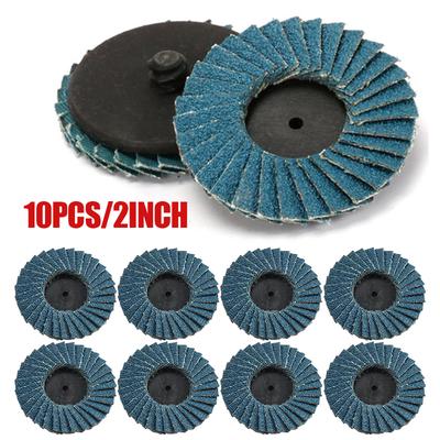 10 x Flap Dischi Abrasivi 115mm 40 60 GRANA 4.5/" Ossido di Zirconio Smerigliatrice Angolare Mix