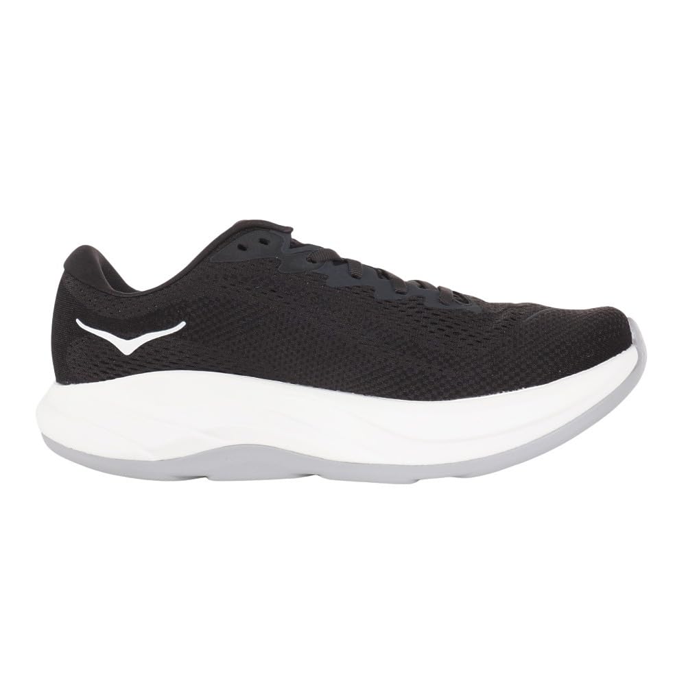 HOKA Rincon 4 Wide Running Size Black and Shoes, Men's, 27.0, White, 1155132-BWHT