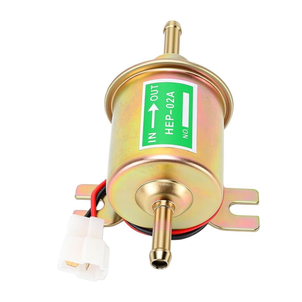 Universal Retrofit Electric Low Pressure Fuel Pump Gasoline Electric Carburetor Engines Fuel Pump Gold