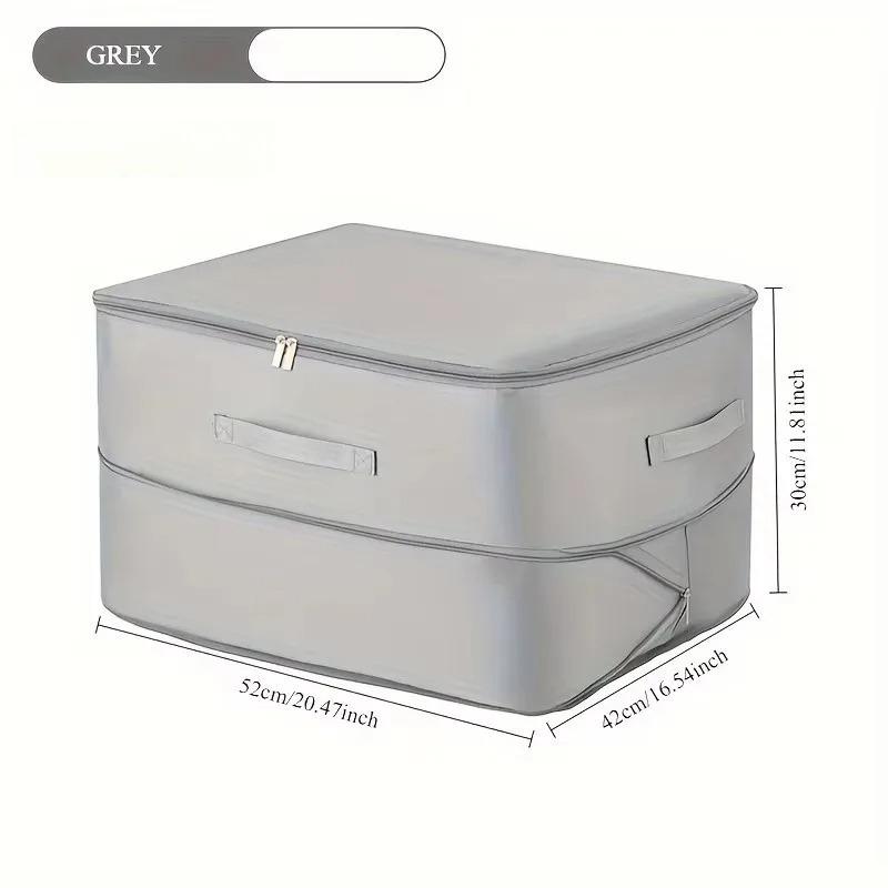 Heavy-Duty Self-Compressing Storage Bag Portable Organizer for ClothesBlankets & Quilts Ideal for Closet Organization