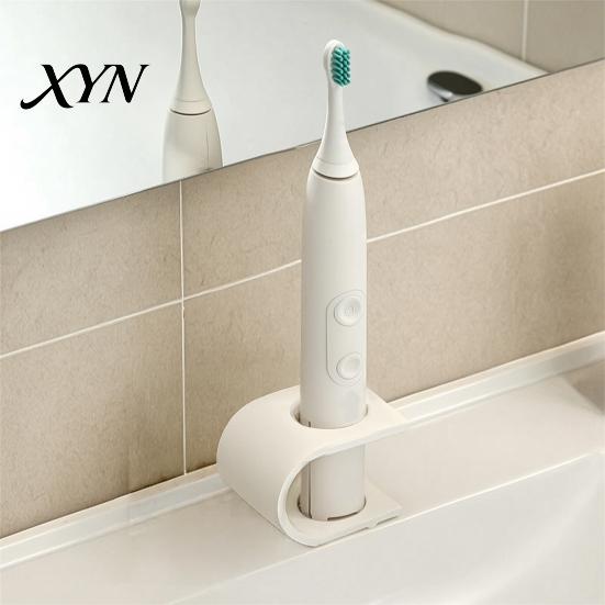 Compact Toothbrush Storage Holder 3D Printed Rack, Two-Position Holder, Draining Stable Hollow Stand for Dryness, Bathroom Organizer Rack