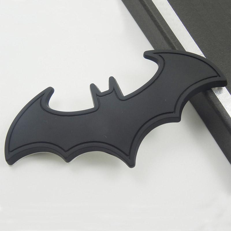 Metal 3D Bat Stickers Auto Car Logo Cartoon Bat Sticker Metal Badge Emblem Tail Decal Motorcycle Car Acssories