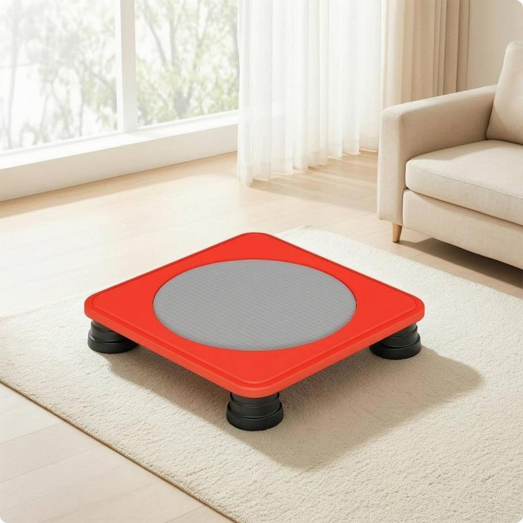 Square Trampolines Rebounder Quiet Jumping Toy for Kids, Young Children,