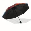 Disney Lion King, Simba Themed automatic opening and closing folding umbrella, portable - durable, 8-rib umbrella frame, very suitable for b