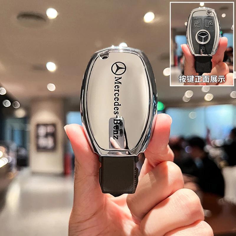 TPU Key Fob Cover For Mercedes Benz A B C E S Class W204 W205 W212 W213 W176 GLC MAYBACH Keyless Soft Case bfio9