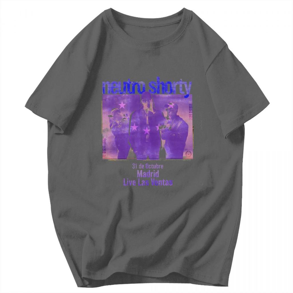 Men T Shirt Rapper Neutro Shorty Album Tour 2025 Merch Vintage Cotton Y2K Graphic Customized Unisex Clothing T Shirts