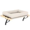 Cat Radiator Bed, Adjustable Hanging Cat Hammock with Removable and Washable Cushion for Indoor Cats, Cream White