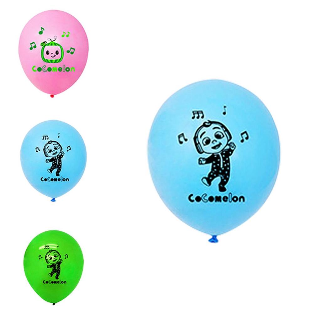 Cocomelon Themed Multi Latex Balloons Cheerful Kids Birthday Party Decor Essentials