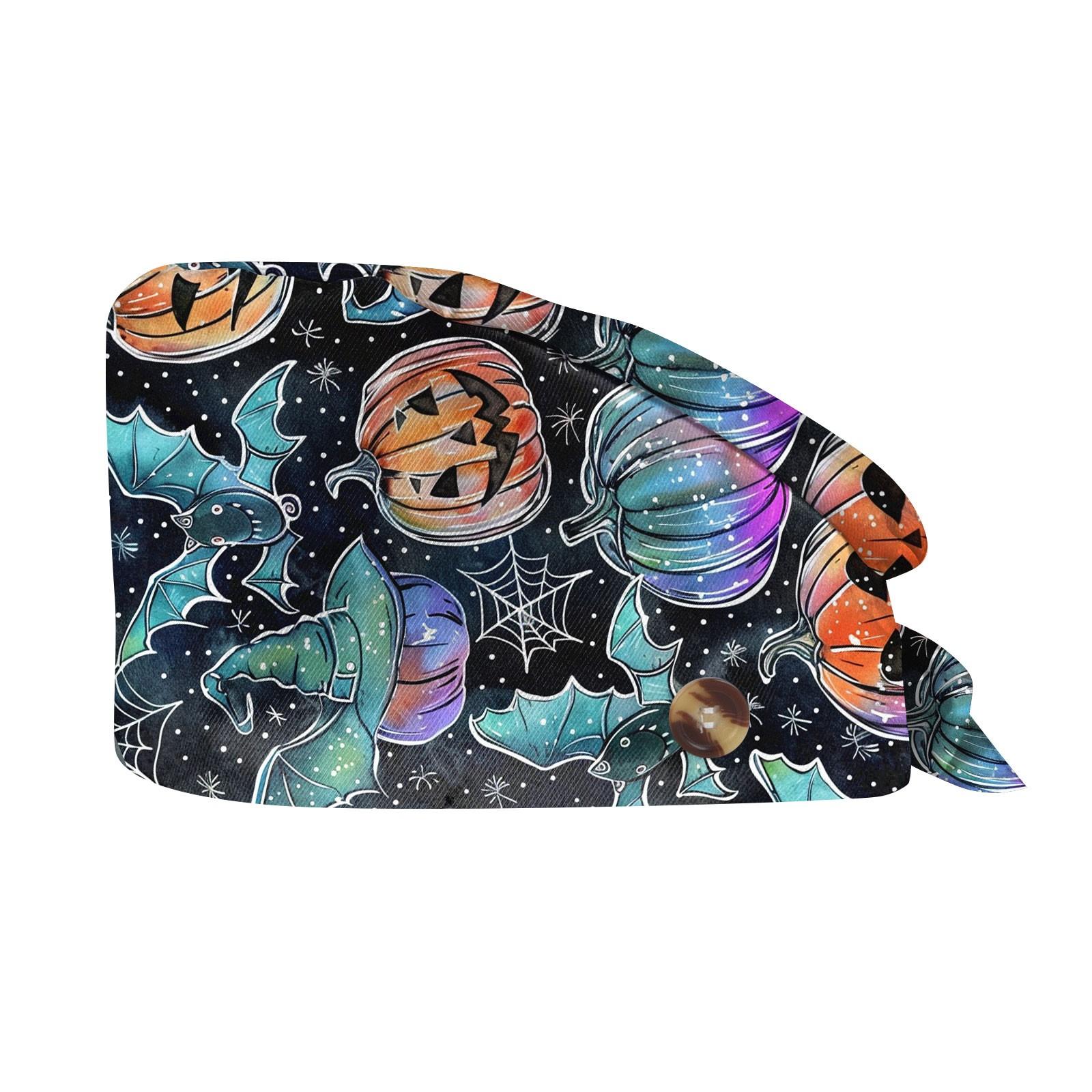 Модная шляпа для работы на Хэллоуин с принтом Повседневная кепка с сумкой One Size жёлтый — фото 5