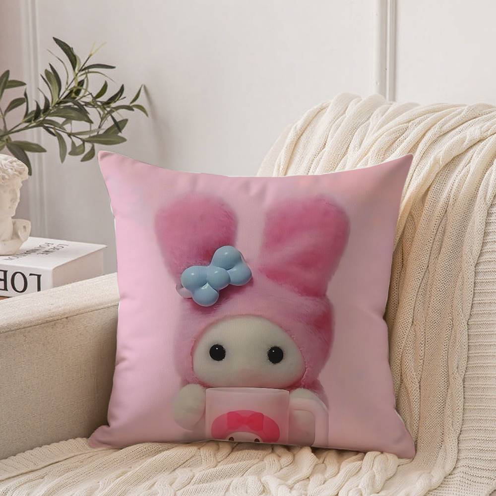 

Cute S-sylvanian F-families Pillow Case Home Decor Throw For Sofa Bed Car Room Decor Gift Idea 12x12Inch
