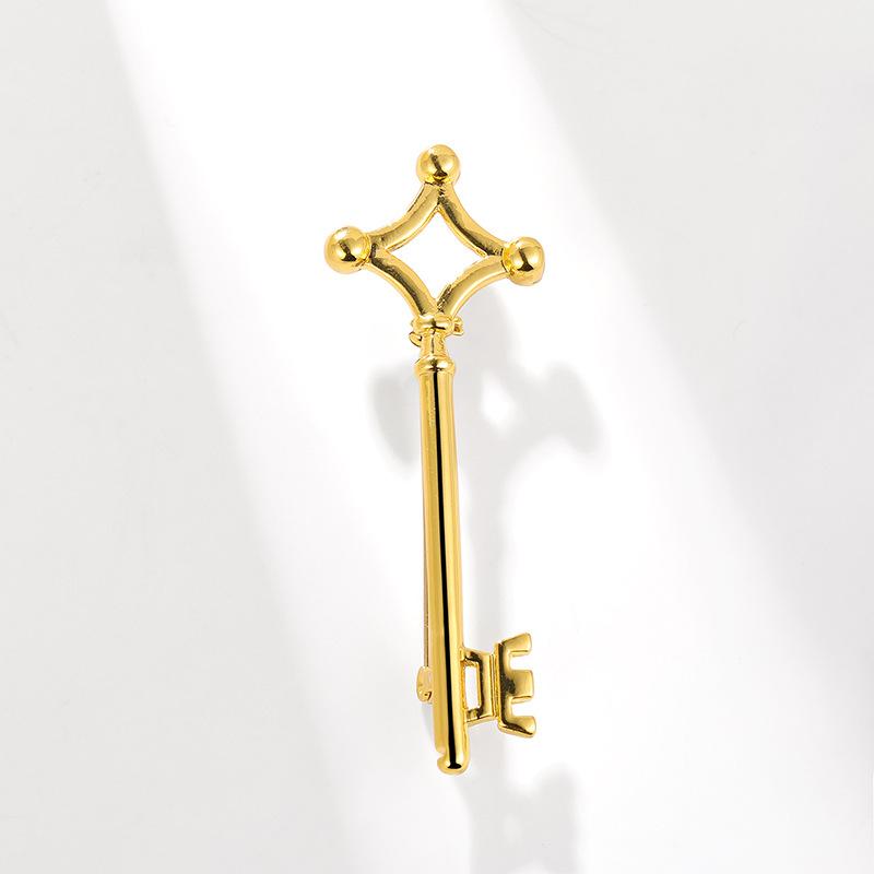 Bo Xin Yun Retro Key Brooch - Simple Personality Corsage Pin for Clothing