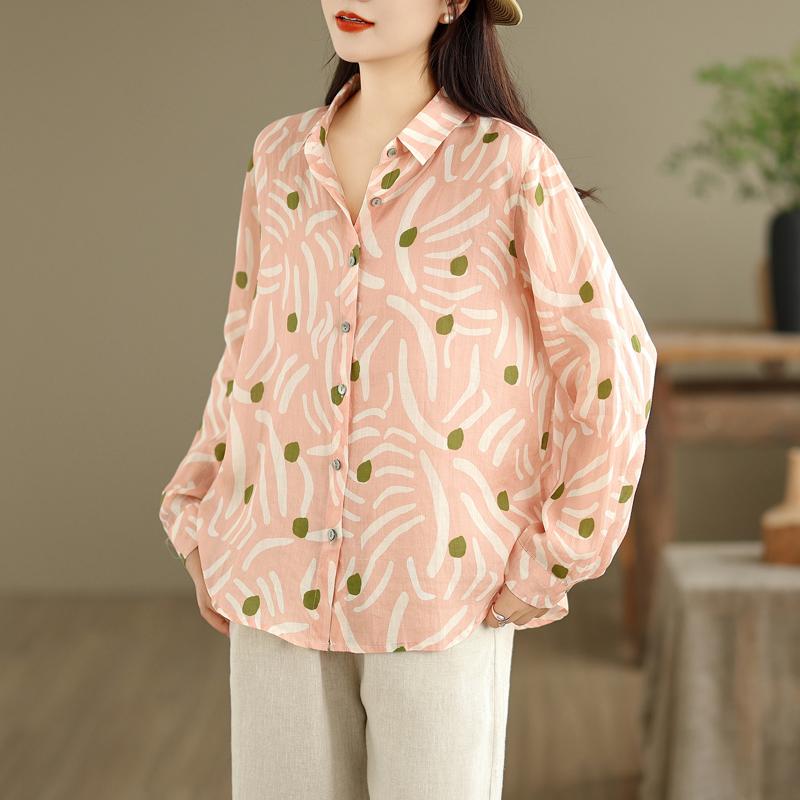 DIMANAF 2025 Damen Bluse Basic T-Shirt Vintage Mode Lässig Locker Oberteile T-Shirts 6221