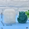Neue Eulen-Kerzen-Silikonform 3D-Tier-Eule Seife Handwerk Harz Gips Zement Form DIY Handgemacht Eiswürfel Schokoladenherstellung Werkzeug