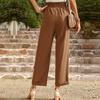 Solid Color Loose Fitting Pants for Women Summer Commuting Temperament Style