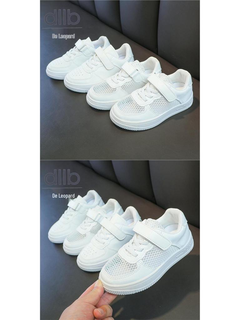 2024 Spring/Autumn Kids' White Shoes: Versatile Casual for Boys & Girls