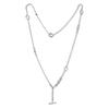 Authentic 925 Sterling Silver Knotted Heart T-Bar Necklaces for Women S925 Necklaces & Pendants Fine Jewelry Accesorios Mujer