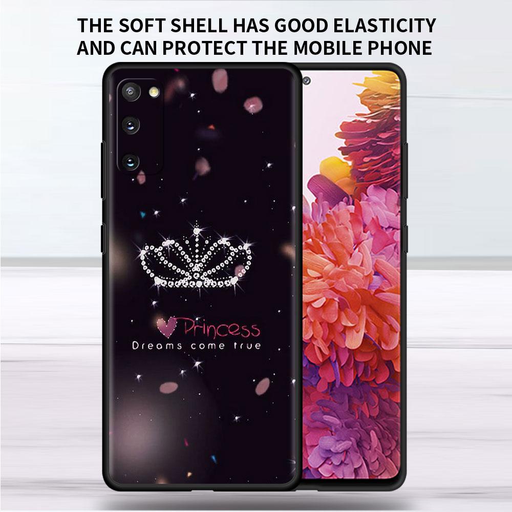 Soft Case For Samsung Galaxy Note 20 Ultra 10 Plus Lite A50 A70 A20 A40 A20e 9 8 A60 A10e Funda Phone Cover Princess Mom Queen