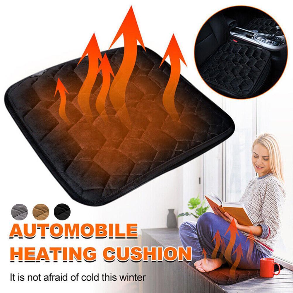 Car Heated Seat Cushion Keep Warm Winter Household Heated Adjustable Car Port Heater Seat Seat Cushion Heating Seat 5V USB W0S2