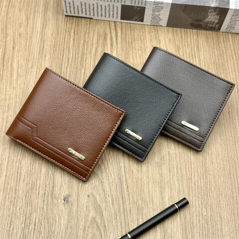 Men's Wallet, Lychee Pattern, Multi-card Position, Large-capacity Soft Wallet, Hot-selling.