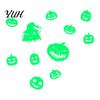 Easy Peel Stick Decorations Halloween Glow In The Dark Wall Stickers, Luminous Decals with Ghost Mysterious Castle Pattern Stickers Pumpkin
