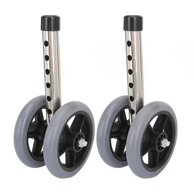 2 Pcs Walker Ersatz Rad 6 Getriebe Höhe Einstellbar Reibungslos Rollator Rad Beine