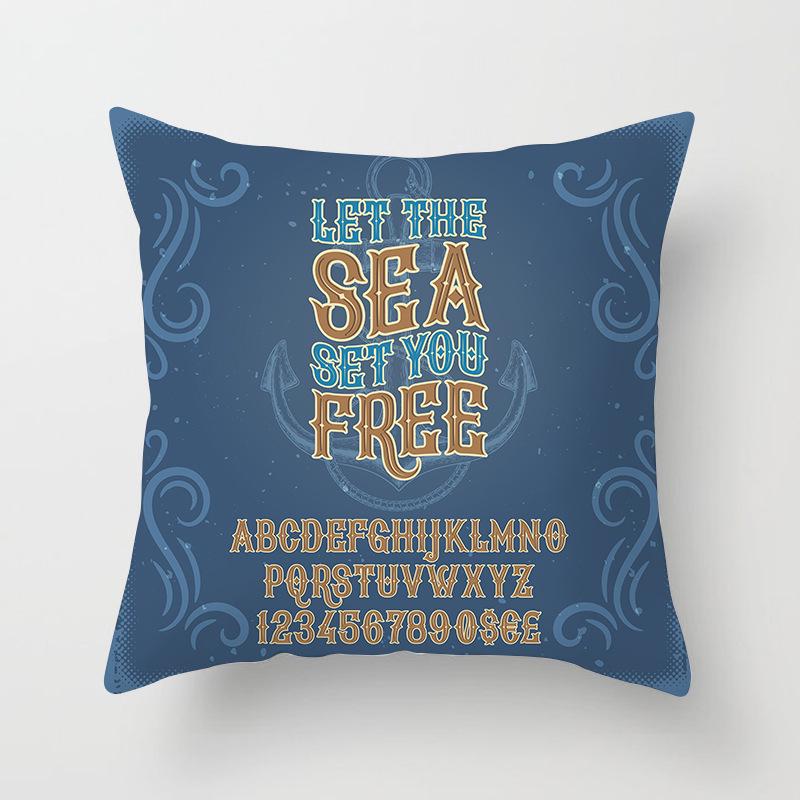 Nordic Black Letter Pillow Cushion Cover Living Room Sofa Car Pillow Cover Home Furnishings