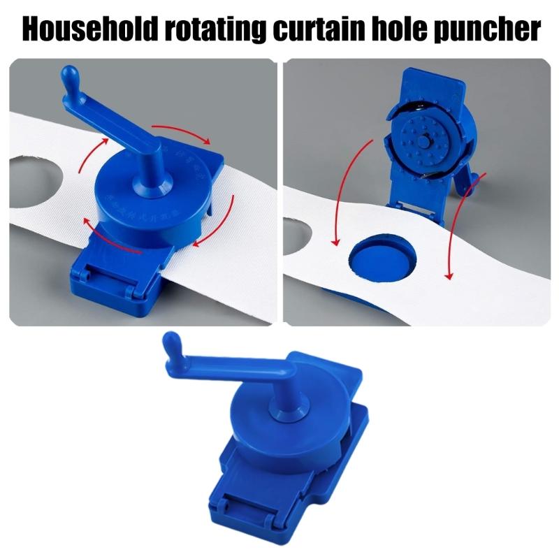 50Pcs Curtain Eyelet Rings With Rotating Hole Puncher Set Inner Diameter 1.77Inch Curtain Grommets For Home Renovation