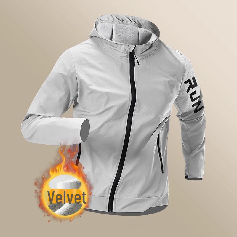 Men's Quick-Dry Windbreaker: Waterproof, Windproof, and Hooded Jacket for Spring and Autumn Running, Cycling, and Outdoor Sports.